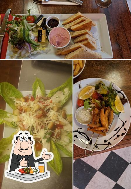 A freshly prepared main dish